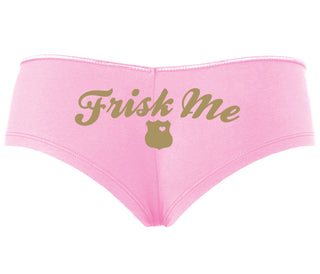 Frisk Me - Police Badge - Pink Boyshort