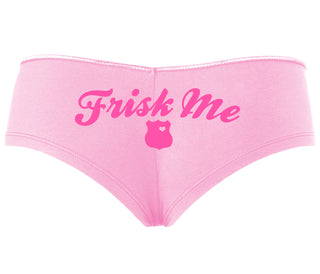 Frisk Me - Police Badge - Pink Boyshort