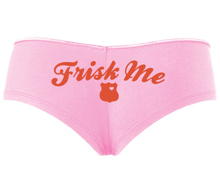 Frisk Me - Police Badge - Pink Boyshort
