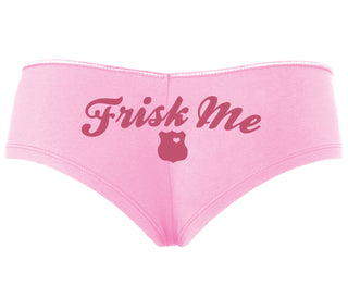 Frisk Me - Police Badge - Pink Boyshort