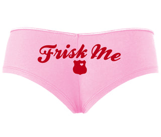 Frisk Me - Police Badge - Pink Boyshort