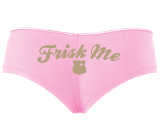 Frisk Me - Police Badge - Pink Boyshort