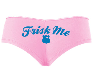 Frisk Me - Police Badge - Pink Boyshort