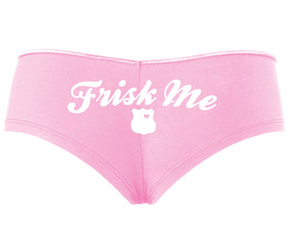 Frisk Me - Police Badge - Pink Boyshort
