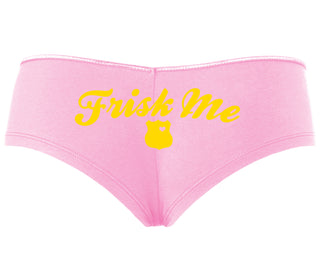 Frisk Me - Police Badge - Pink Boyshort