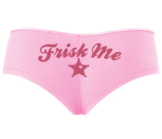 Frisk Me - Sherrif Badge - Pink Boyshort