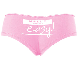 Hello My Name Is Easy - Pink Boyshort