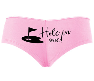 Hole In One - Funny Golf - Pink Boyshort