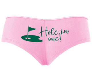 Hole In One - Funny Golf - Pink Boyshort