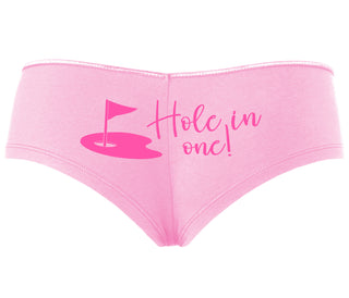 Hole In One - Funny Golf - Pink Boyshort