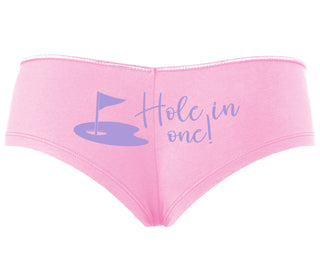 Hole In One - Funny Golf - Pink Boyshort