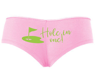 Hole In One - Funny Golf - Pink Boyshort