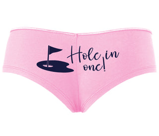 Hole In One - Funny Golf - Pink Boyshort