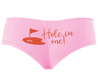 Hole In One - Funny Golf - Pink Boyshort