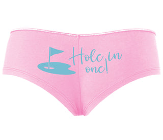 Hole In One - Funny Golf - Pink Boyshort