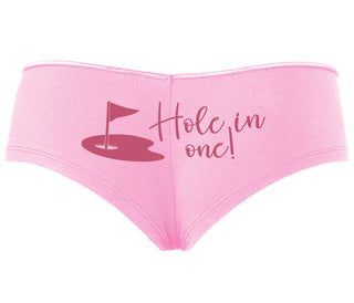 Hole In One - Funny Golf - Pink Boyshort