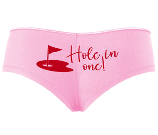 Hole In One - Funny Golf - Pink Boyshort