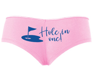 Hole In One - Funny Golf - Pink Boyshort