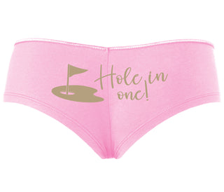 Hole In One - Funny Golf - Pink Boyshort