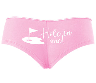 Hole In One - Funny Golf - Pink Boyshort