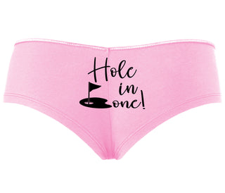Hole In One - Suggestive Golf - Pink Boyshort