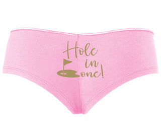 Hole In One - Suggestive Golf - Pink Boyshort