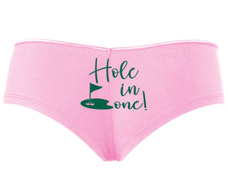 Hole In One - Suggestive Golf - Pink Boyshort