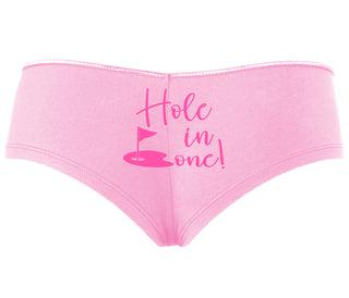 Hole In One - Suggestive Golf - Pink Boyshort