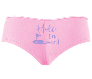 Hole In One - Suggestive Golf - Pink Boyshort