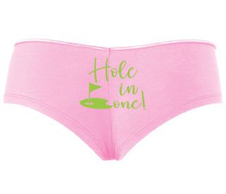 Hole In One - Suggestive Golf - Pink Boyshort