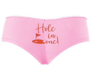 Hole In One - Suggestive Golf - Pink Boyshort