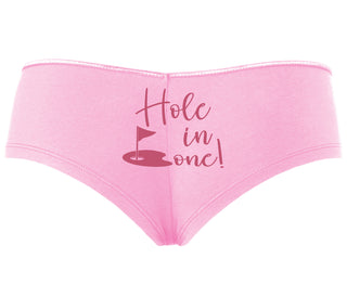 Hole In One - Suggestive Golf - Pink Boyshort
