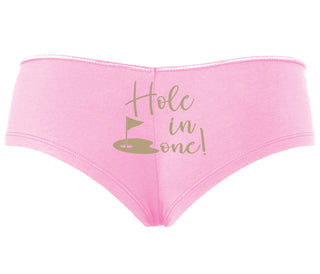 Hole In One - Suggestive Golf - Pink Boyshort