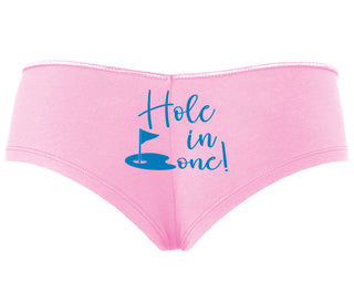 Hole In One - Suggestive Golf - Pink Boyshort