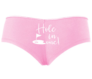 Hole In One - Suggestive Golf - Pink Boyshort
