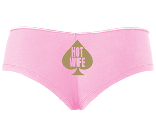 Hot Wife Spade Symbol - Pink Boyshort