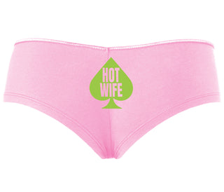 Hot Wife Spade Symbol - Pink Boyshort