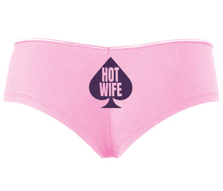 Hot Wife Spade Symbol - Pink Boyshort