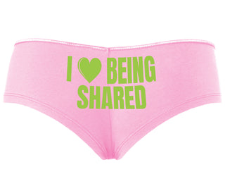 I Love Being Shared - Pink Boyshort