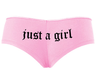 Just A Girl - Pink Boyshort