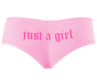 Just A Girl - Pink Boyshort