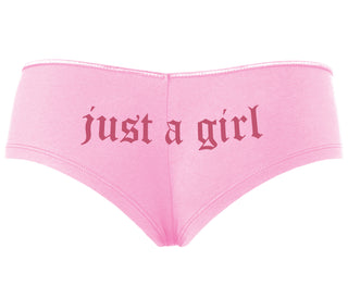 Just A Girl - Pink Boyshort