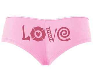 Love Fire Fighter - Pink Boyshort