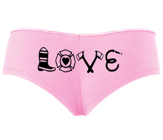 Love Fire Fighter - Pink Boyshort
