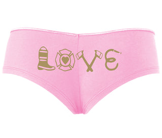 Love Fire Fighter - Pink Boyshort