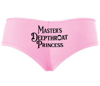 Master's Deepthroat Princess - Pink Boyshort