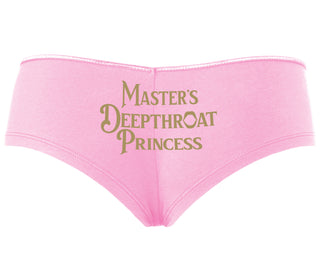 Master's Deepthroat Princess - Pink Boyshort