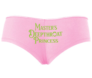 Master's Deepthroat Princess - Pink Boyshort