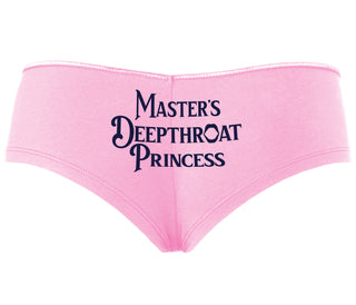 Master's Deepthroat Princess - Pink Boyshort