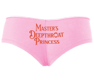 Master's Deepthroat Princess - Pink Boyshort